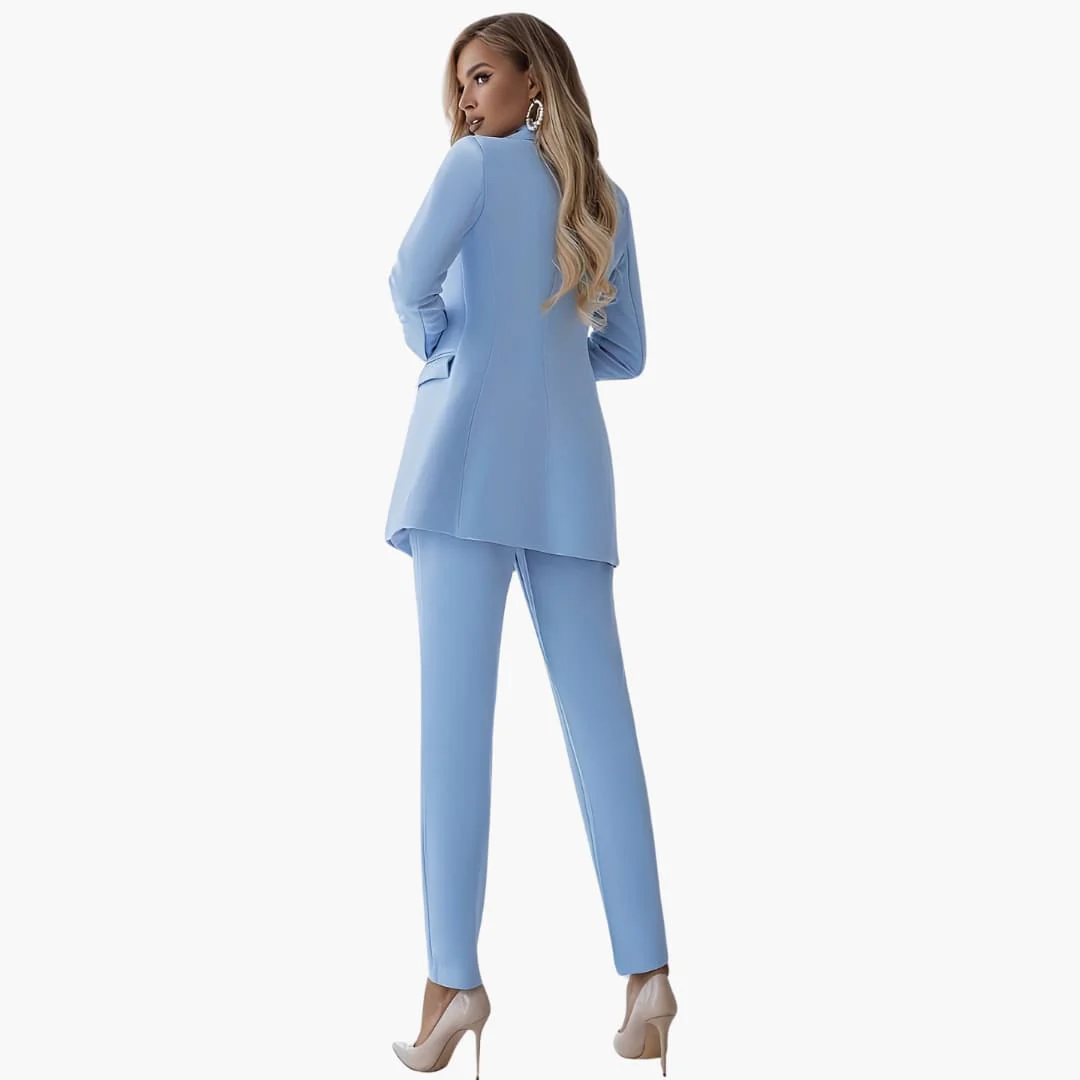Elegantes Damen Blazer-Ensemble - Taillierter Schnitt mit Hose - Image 9