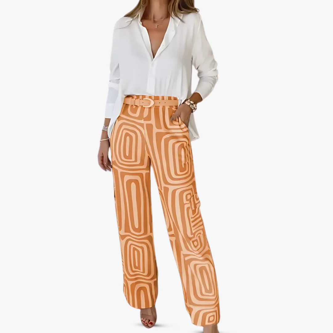 Elegantes Damen Hosenanzug Set aus Leinen - Image 6