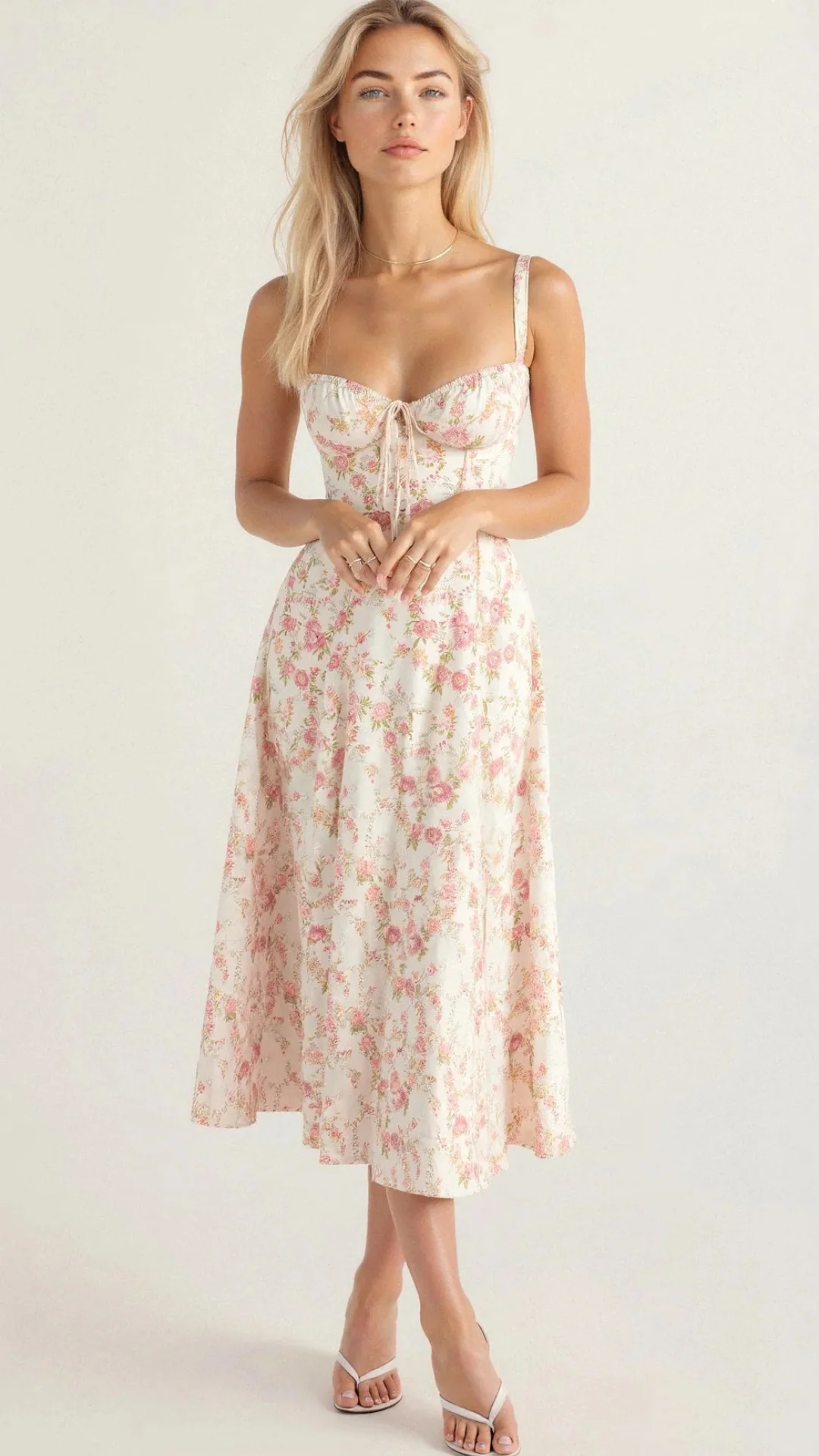 Elegantes Damen Korsett Sommerkleid | Midi - Image 2