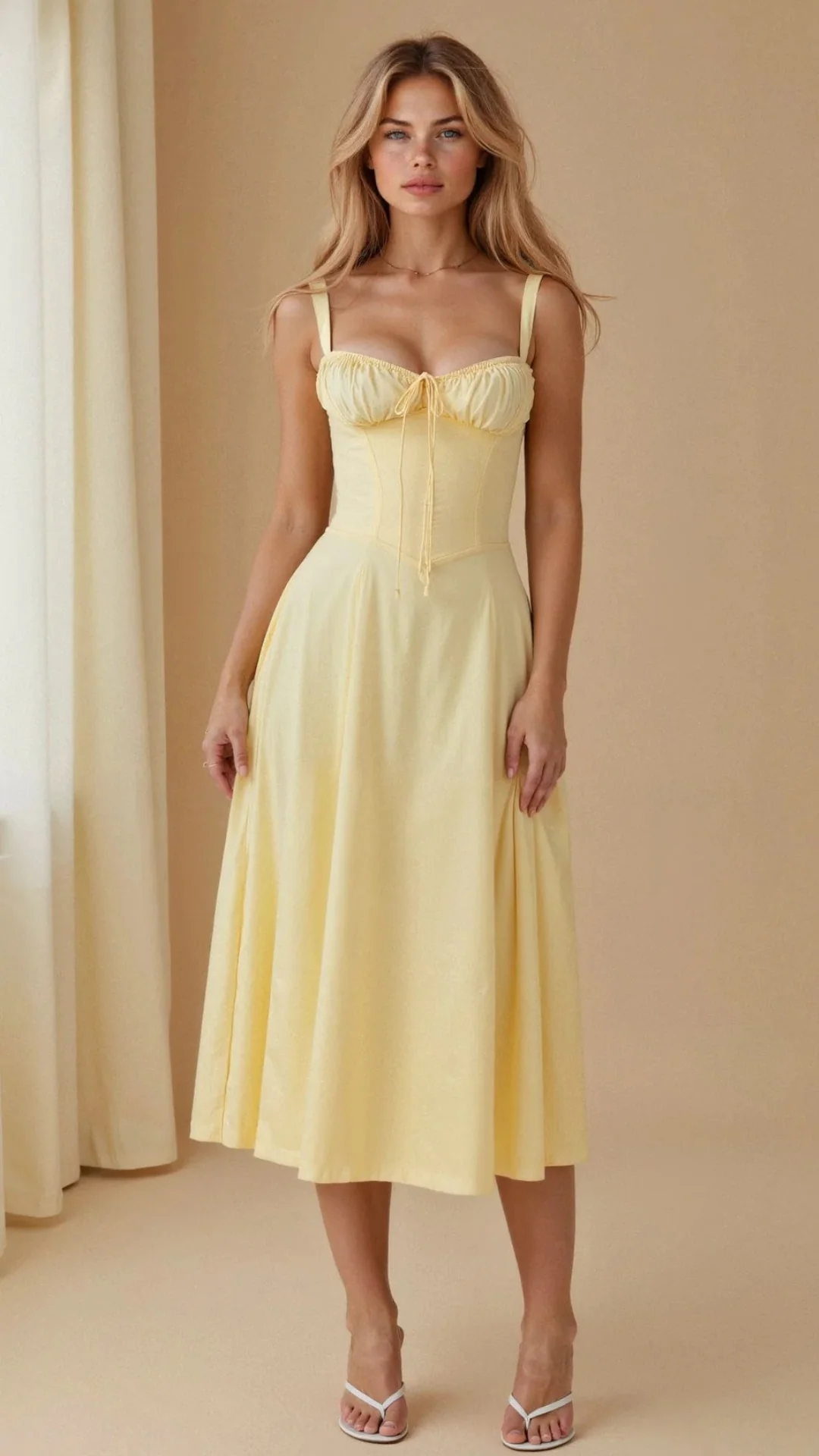 Elegantes Damen Korsett Sommerkleid | Midi - Image 8