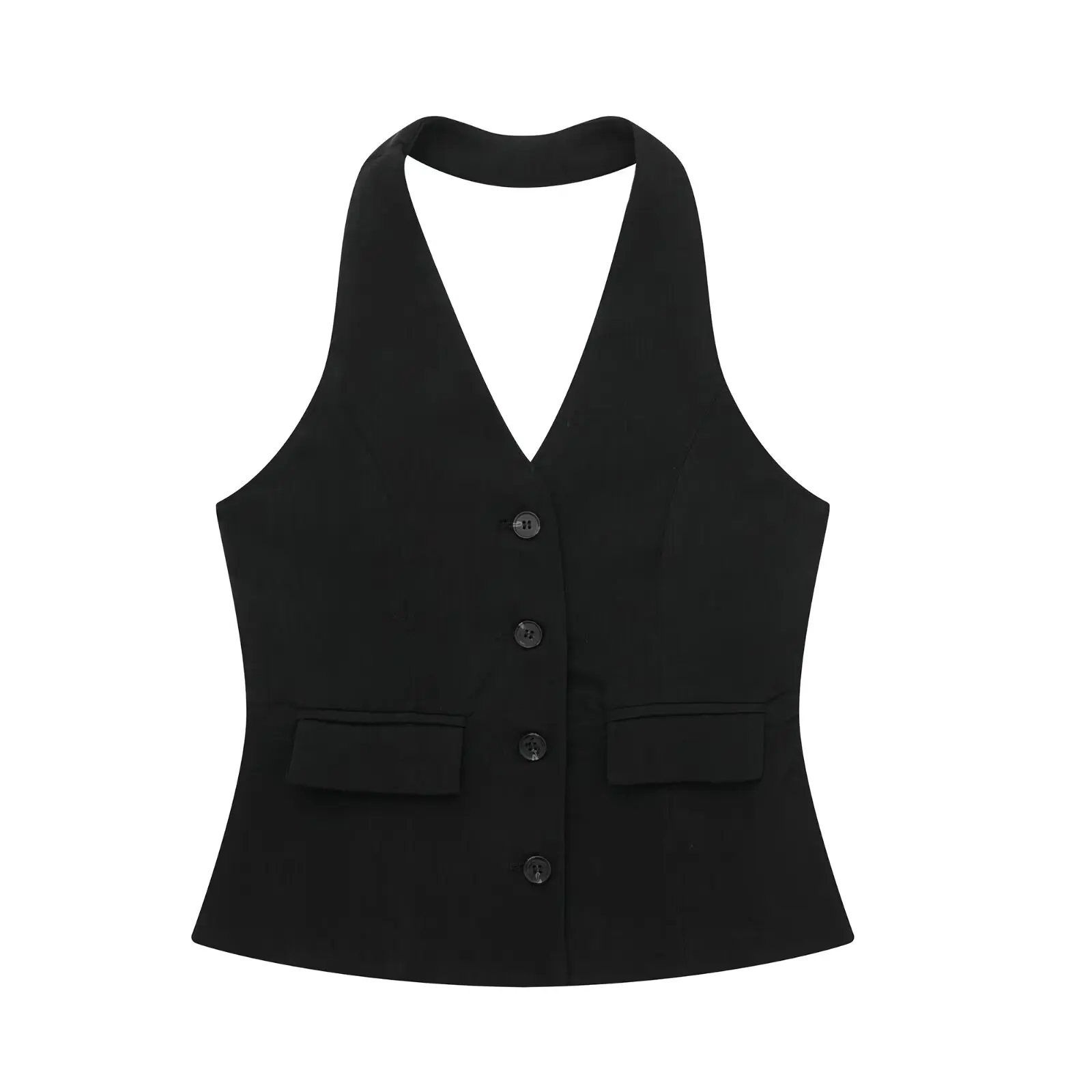 Elegantes Damen Neckholder Set Rückenfrei Slim-Fit Hose - Image 13