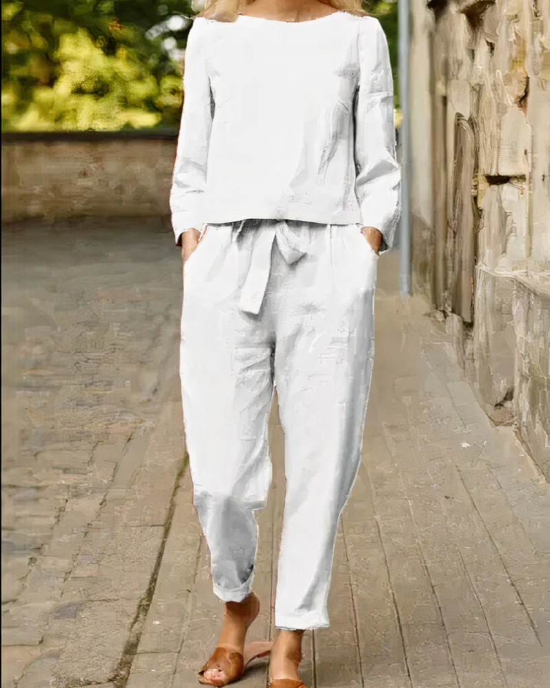Elegantes Damen-Oberteil und Hosen-Set | Zweiteiler - Image 3