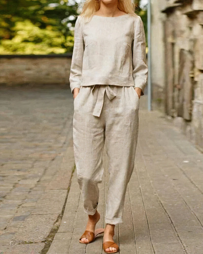Elegantes Damen-Oberteil und Hosen-Set | Zweiteiler - Image 4