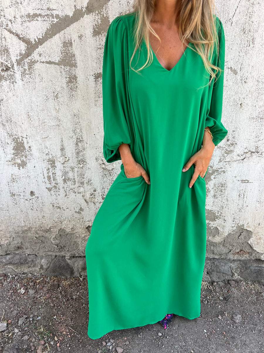 Elegantes Damen V-Ausschnitt Maxikleid - Image 5