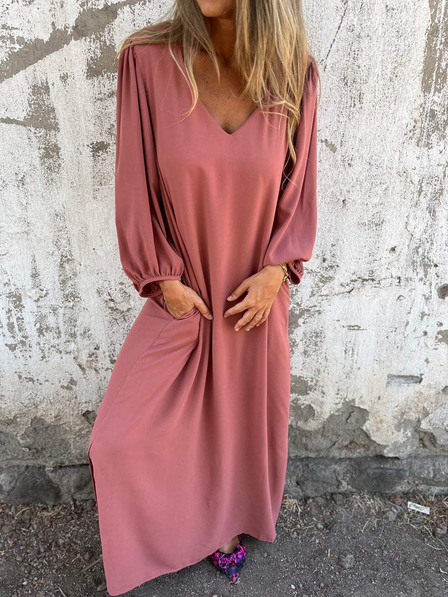 Elegantes Damen V-Ausschnitt Maxikleid - Image 6
