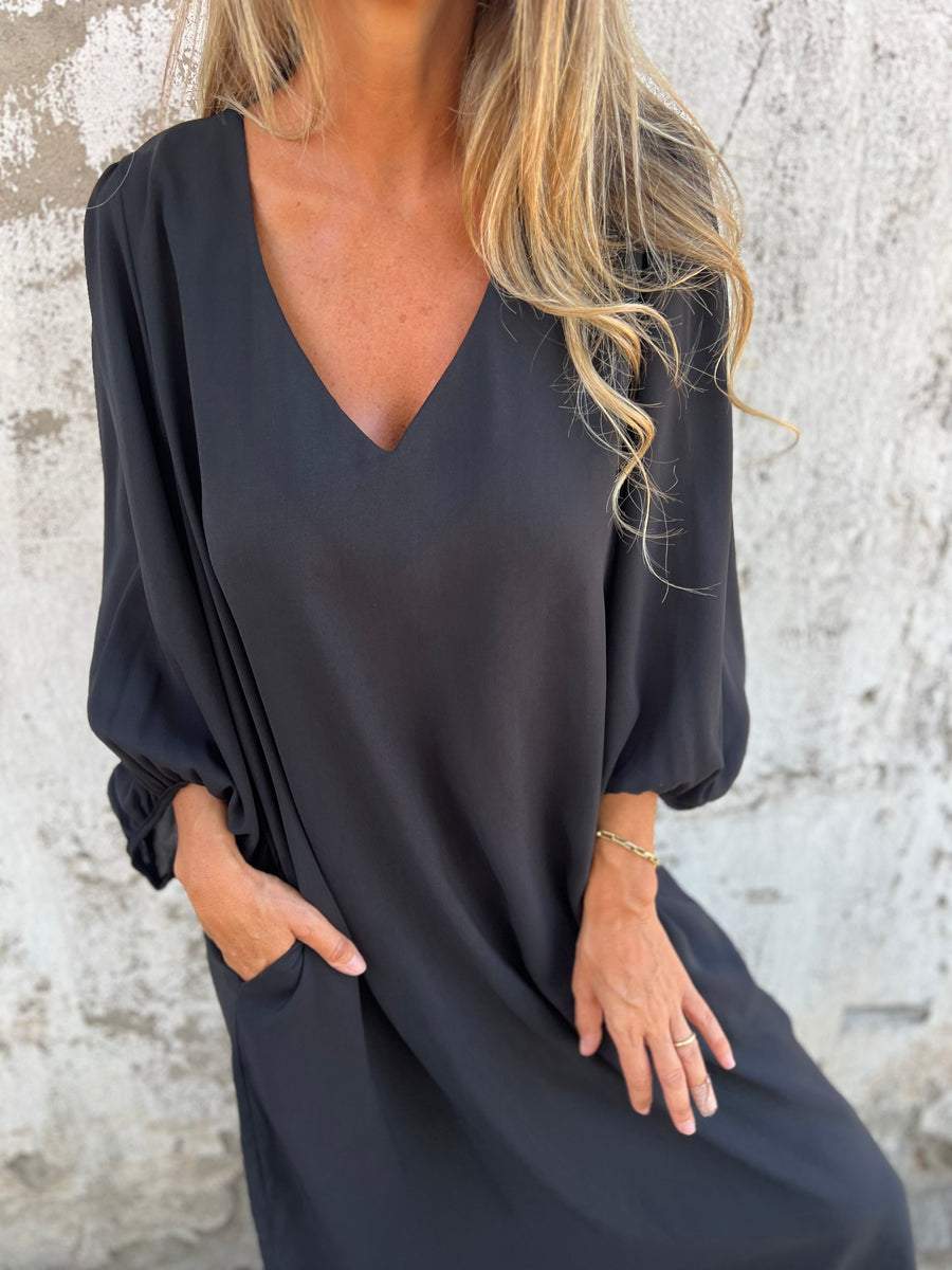 Elegantes Damen V-Ausschnitt Maxikleid - Image 8