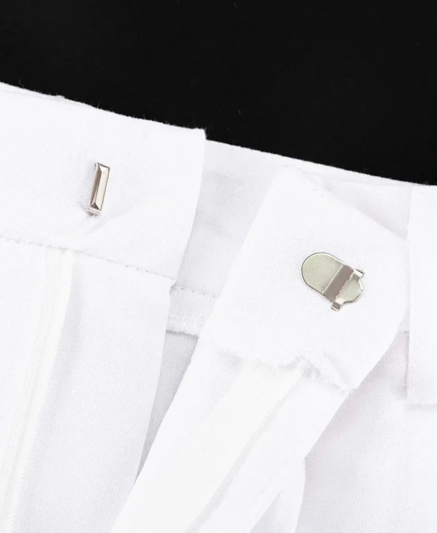 Elegantes Damen Zweiteiler Set Business Casual Ärmellos mit Weitem Bein - Image 12