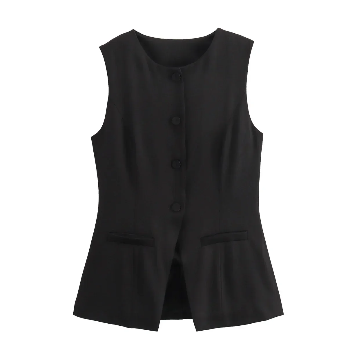 Elegantes Damen Zweiteiler-Set Vintage Kurzarm Knopfleiste - Image 6