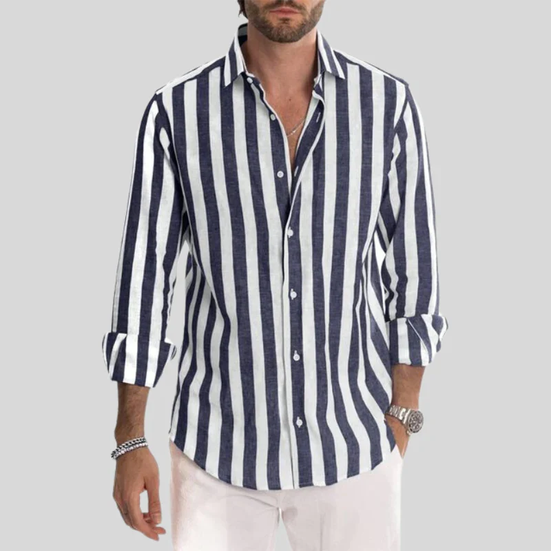 Elegantes gestreiftes Sommerhemd  - Theophil - Image 3
