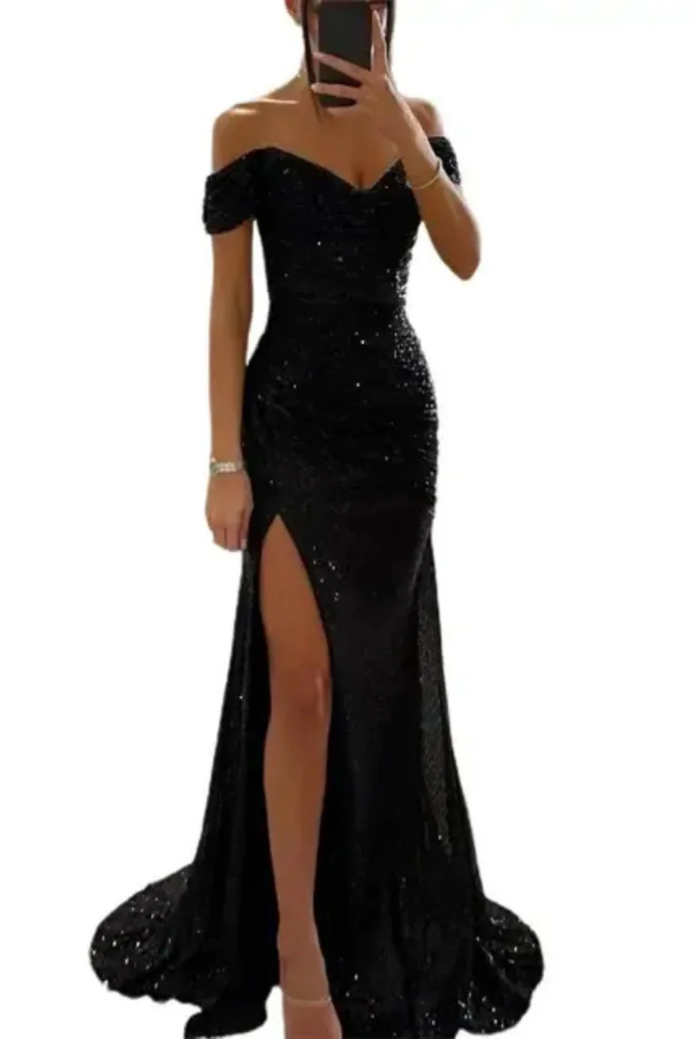 Elegantes Glitzer-Abendkleid für Damen | Maxi - Image 2