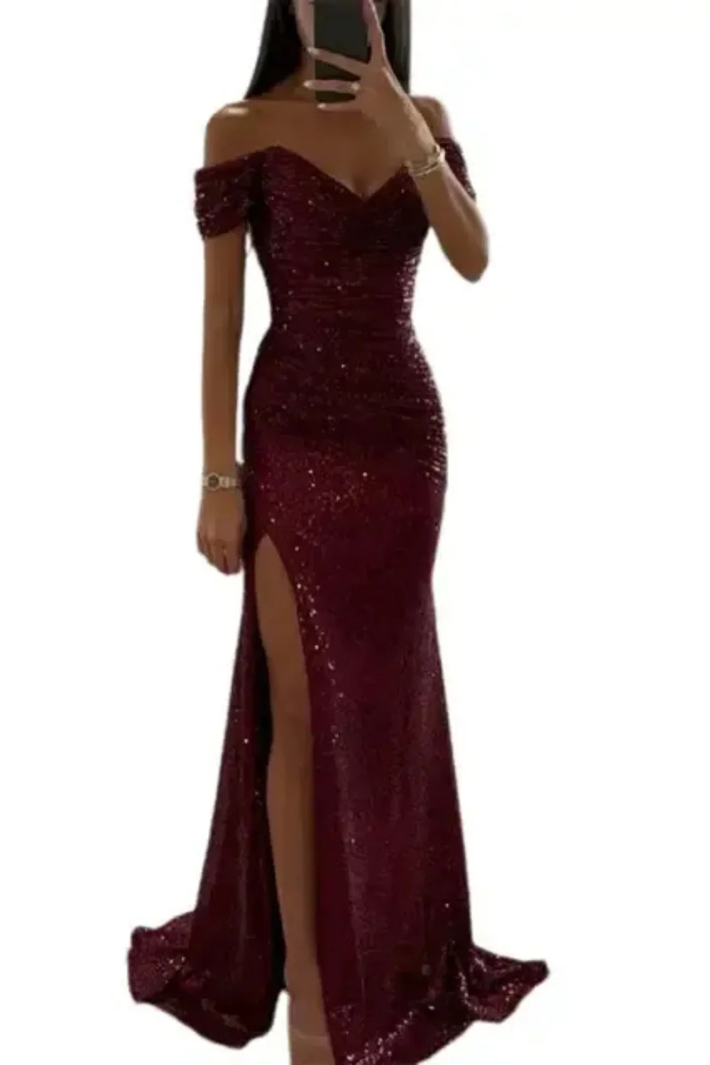 Elegantes Glitzer-Abendkleid für Damen | Maxi - Image 4