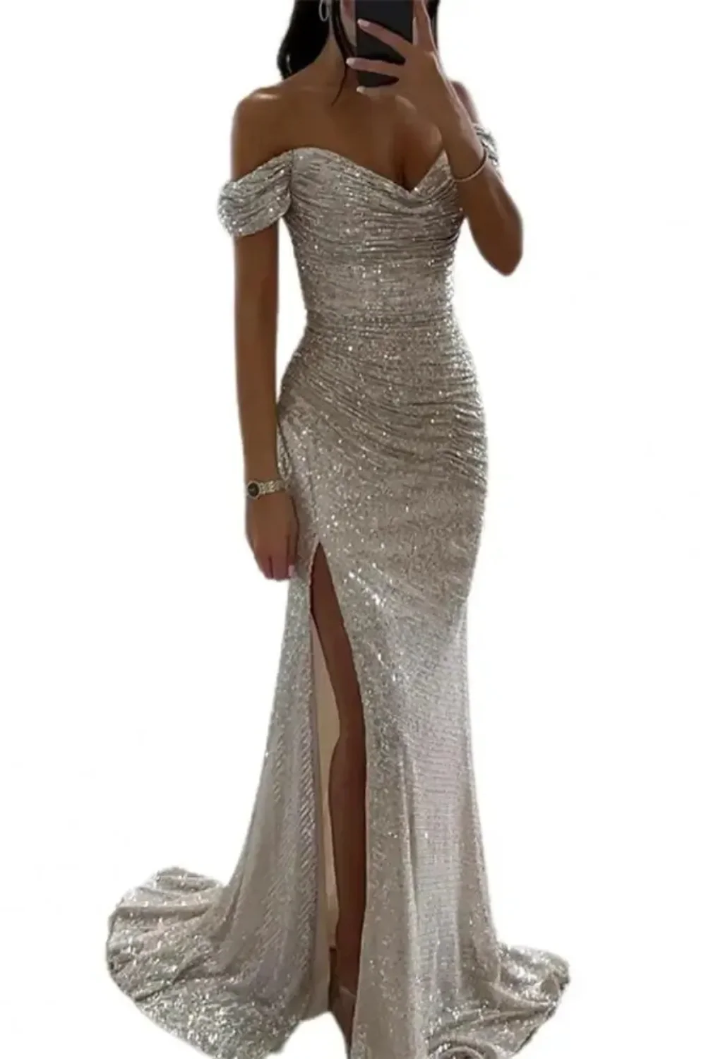 Elegantes Glitzer-Abendkleid für Damen | Maxi - Image 7
