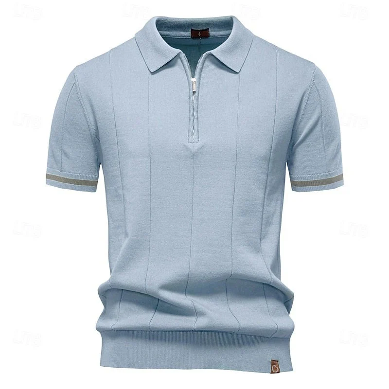 Elegantes Herren-Poloshirt mit Reißverschluss | Kurzarm - Image 6