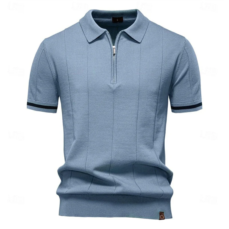 Elegantes Herren-Poloshirt mit Reißverschluss | Kurzarm - Image 9