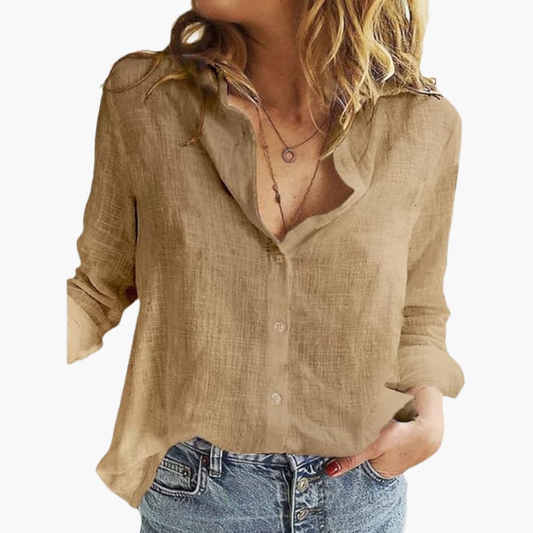 Elegantes Langarmhemd für Damen - Klassisch & Vielseitig - Image 6