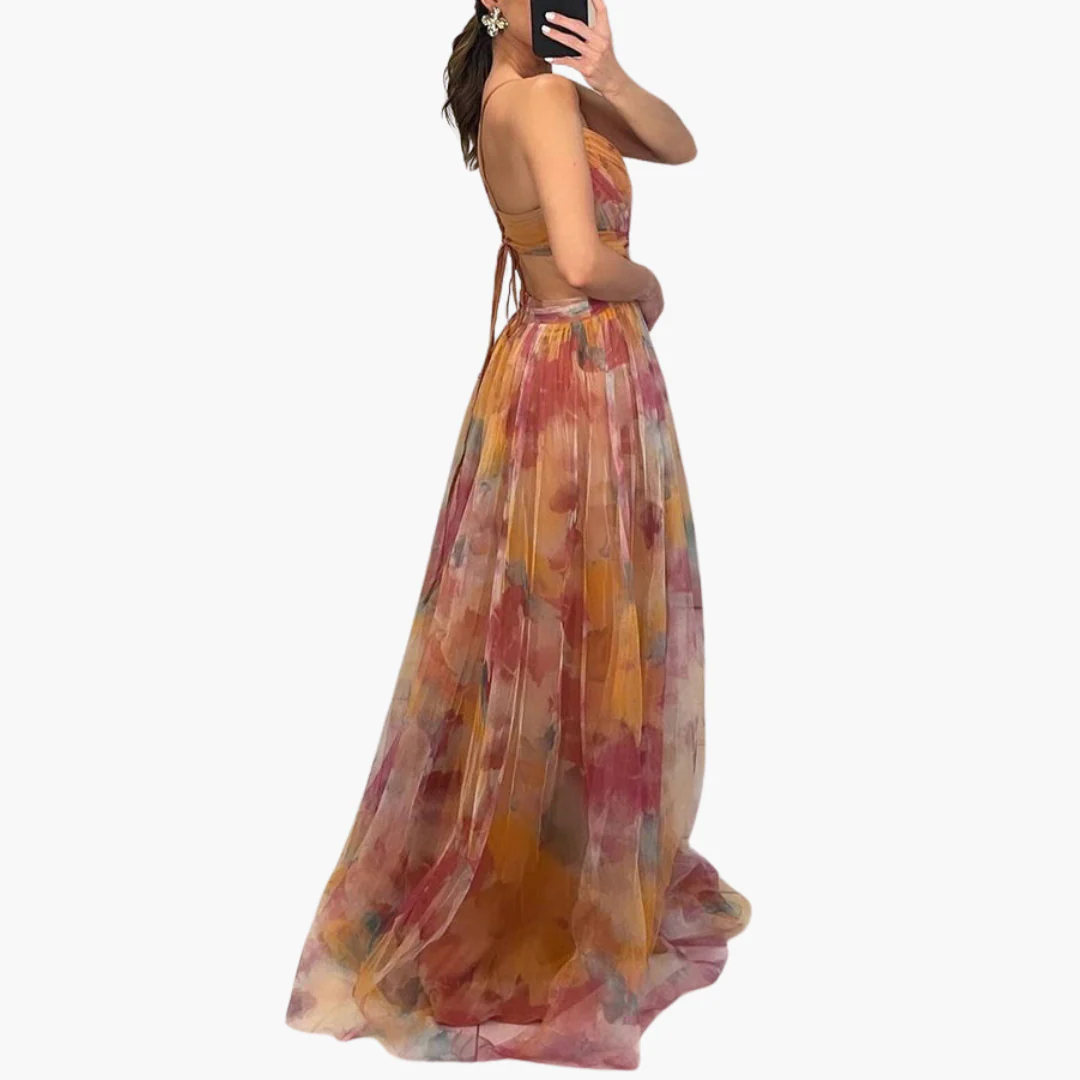 Elegantes Maxikleid für Damen mit - floralem Muster Glamourös - Image 6