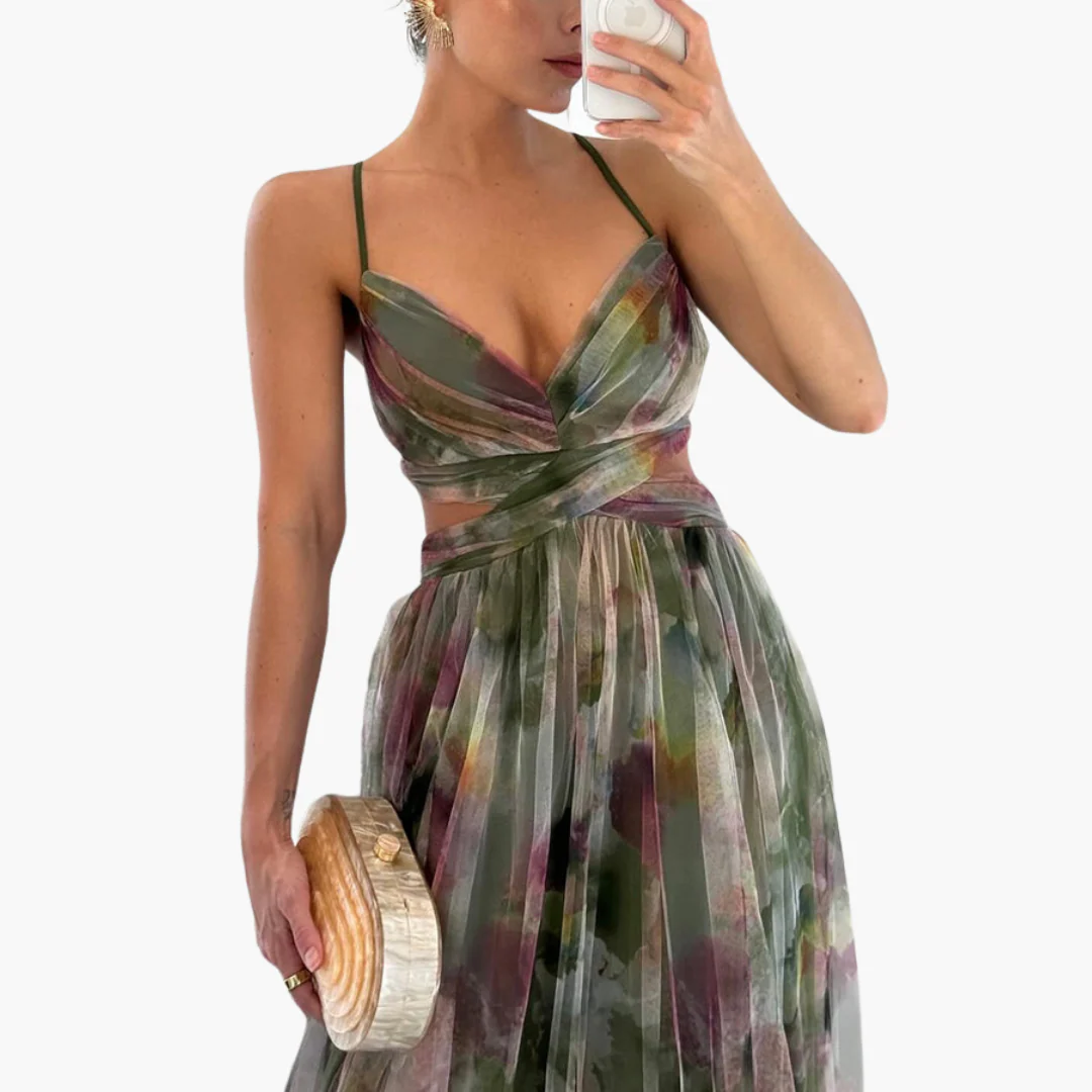 Elegantes Maxikleid für Damen mit - floralem Muster Glamourös - Image 7