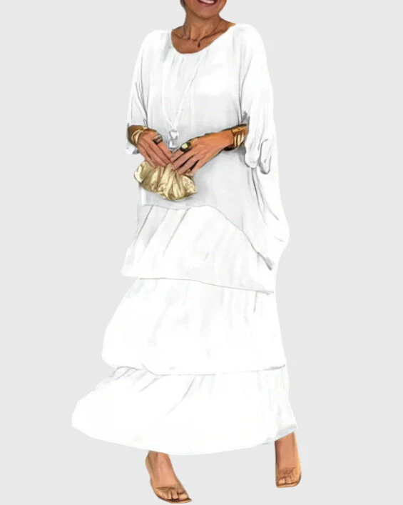 Elegantes Maxikleid für Frauen | Fließendes Sommerkleid für besondere Anlässe - Image 7