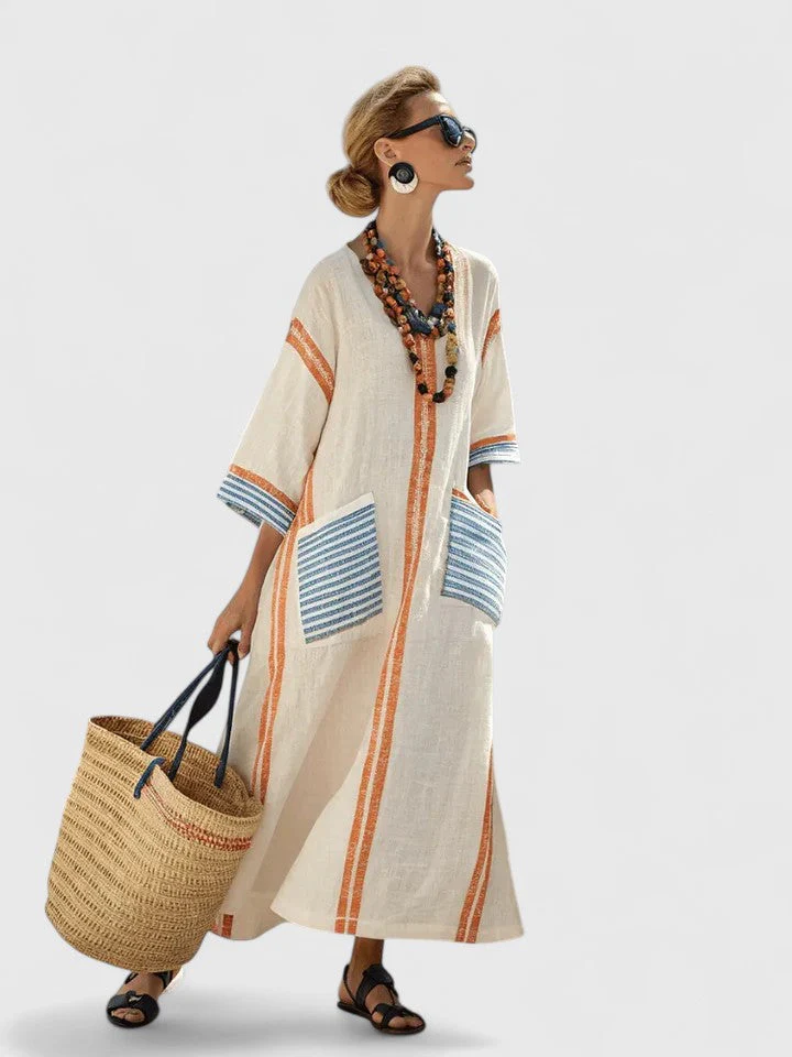 Elegantes Maxikleid für Frauen – Sommerkleid im Boho-Stil - Image 2