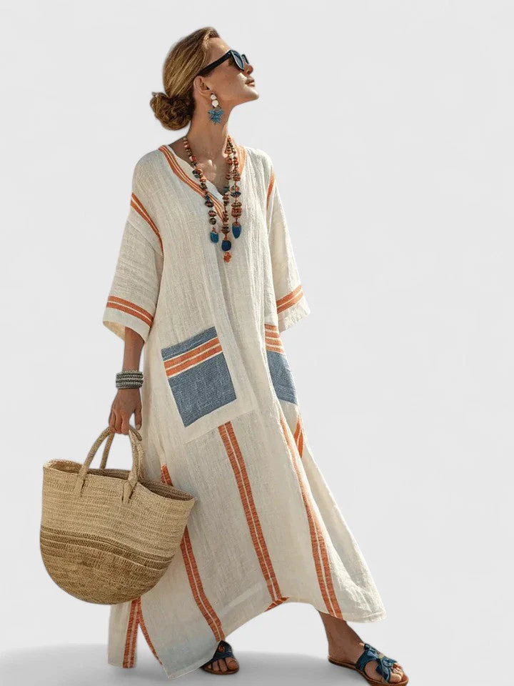 Elegantes Maxikleid für Frauen – Sommerkleid im Boho-Stil - Image 5