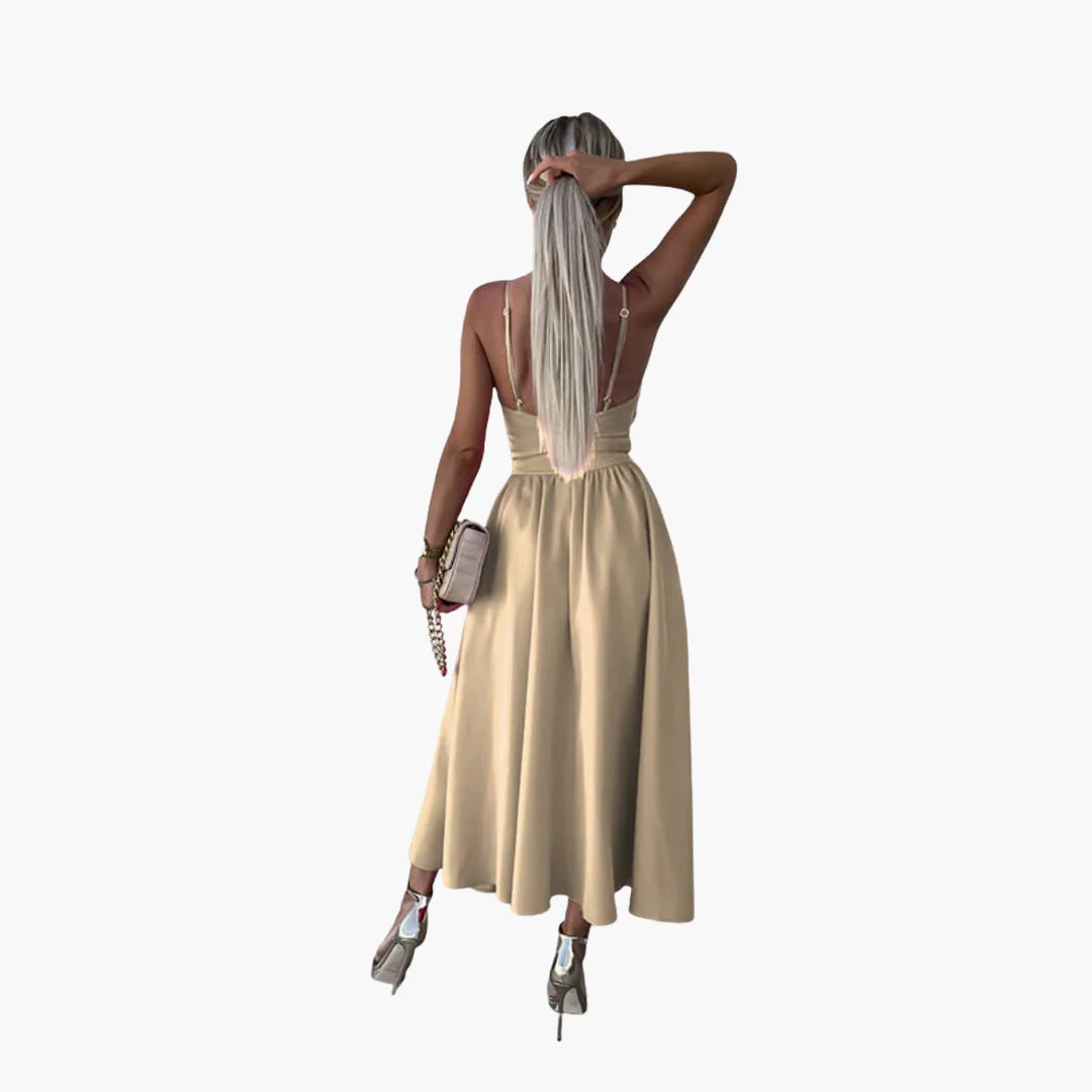 Elegantes Midikleid für Damen – Sommerkleid mit Trägern - Image 8