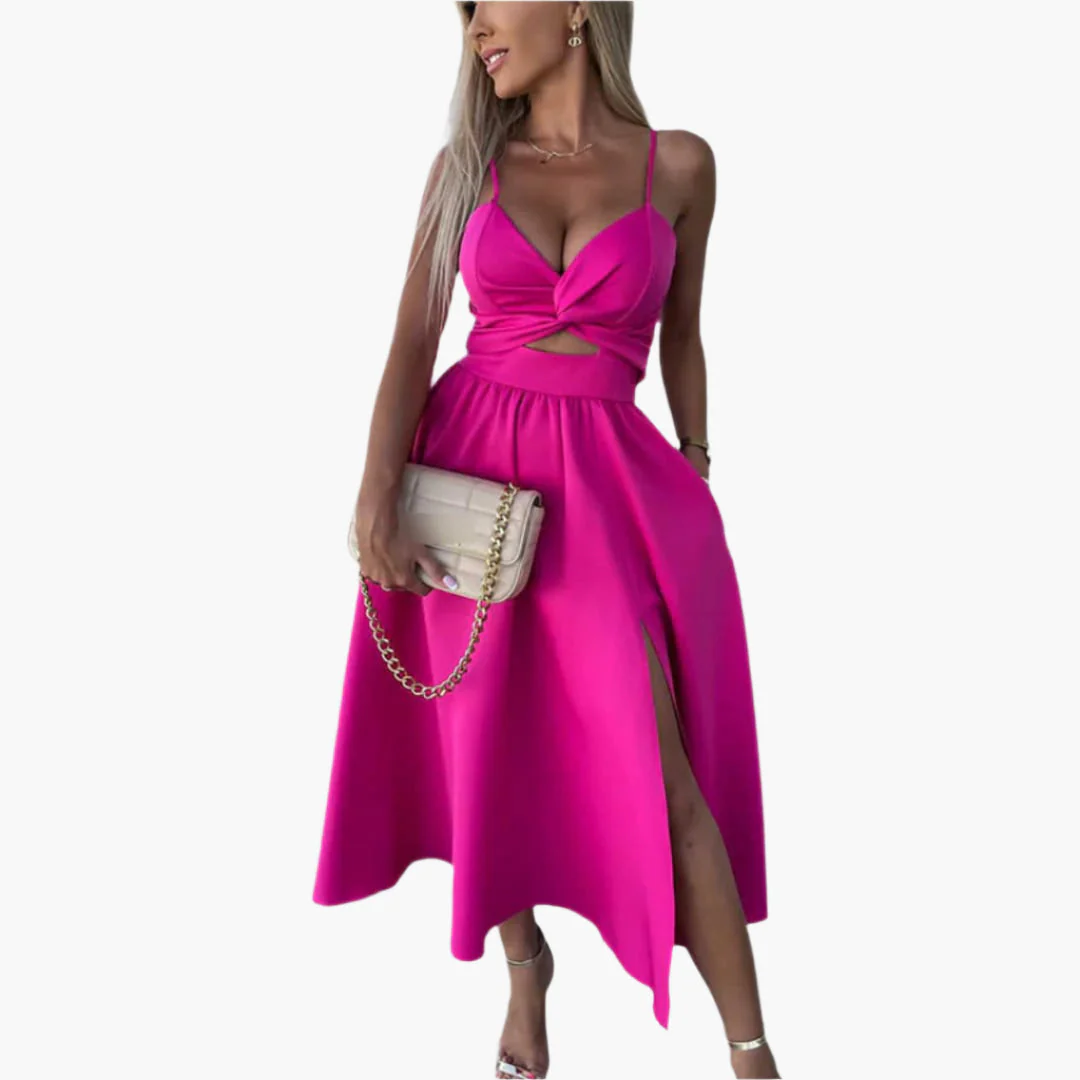 Elegantes Midikleid für Damen – Sommerkleid mit Trägern - Image 9