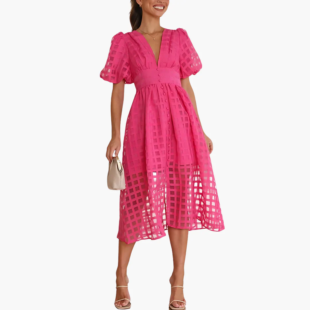 Elegantes Midikleid für Damen - Sommerliches Chic-Kleid - Image 7
