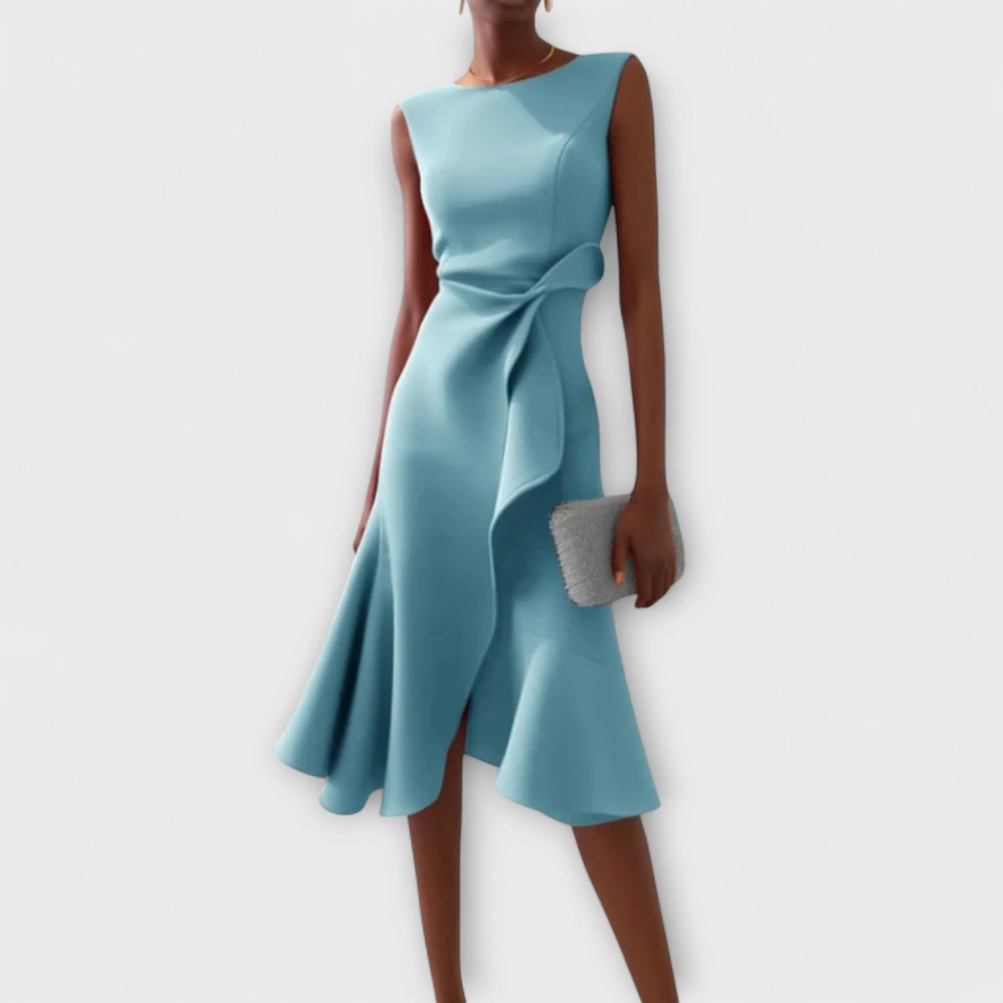 Elegantes Midikleid für Frauen – Asymmetrisches Design für besondere Anlässe - Image 5