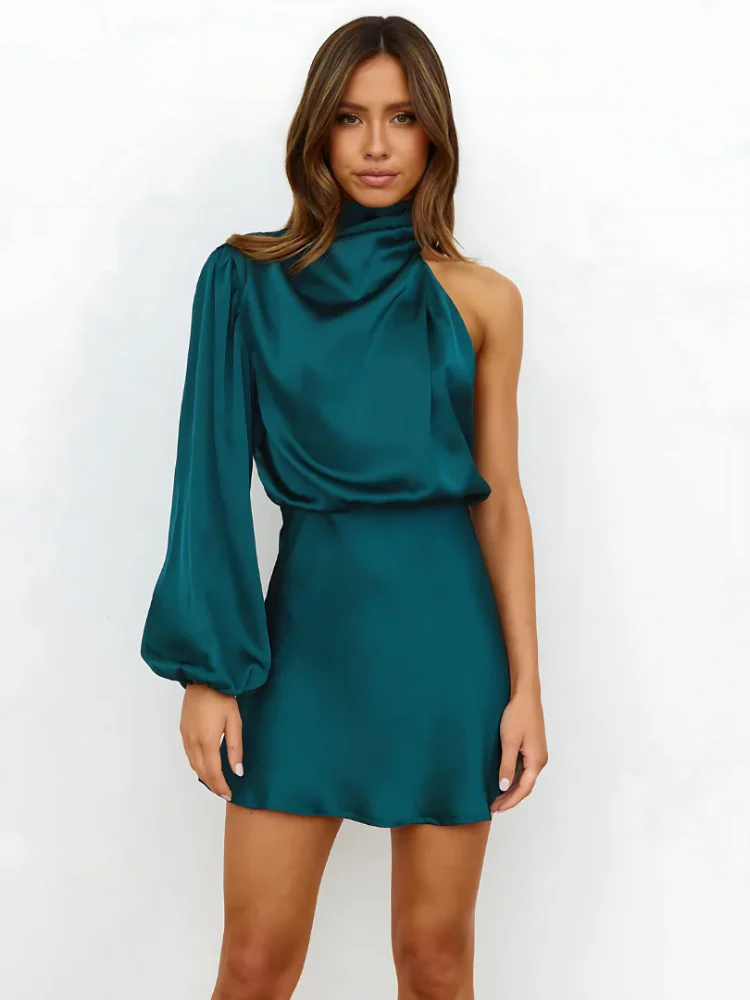 Elegantes One-Shoulder-Cocktailkleid für Damen | Mini - Image 4
