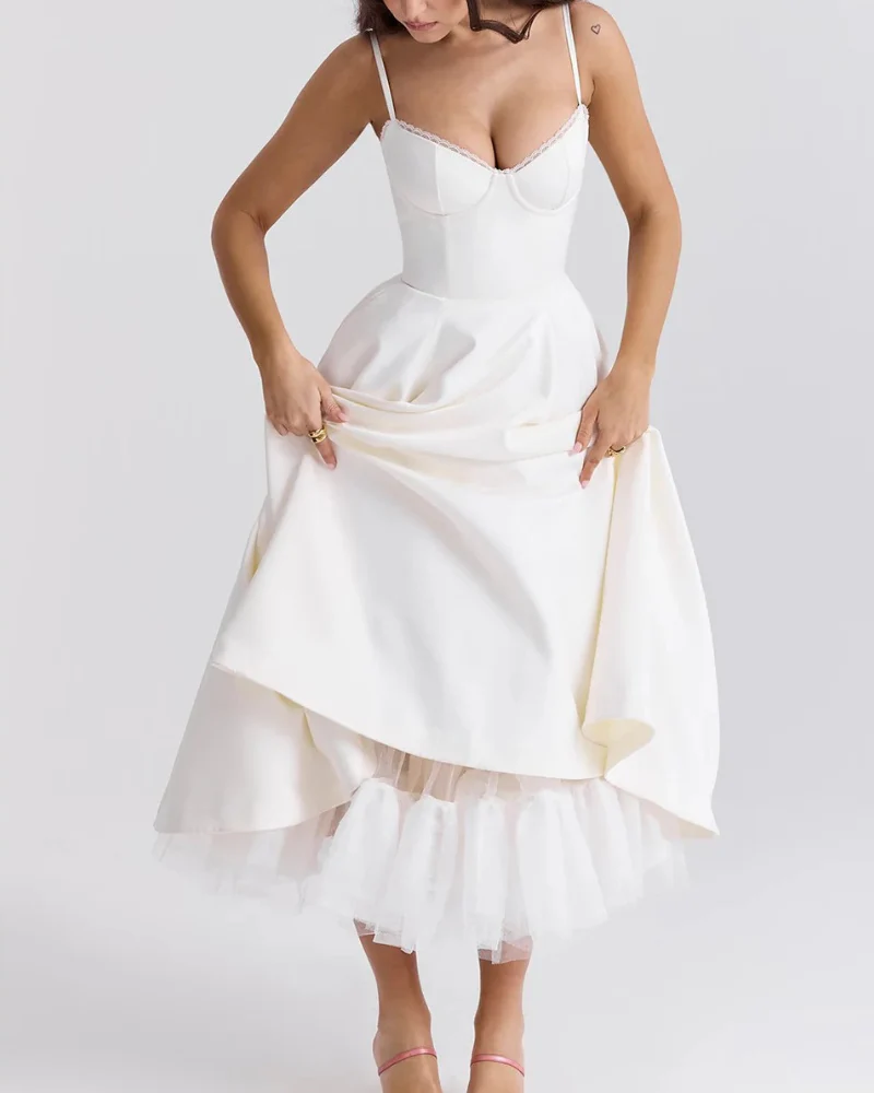 Elegantes Partykleid mit Volumen | Midi - Image 5