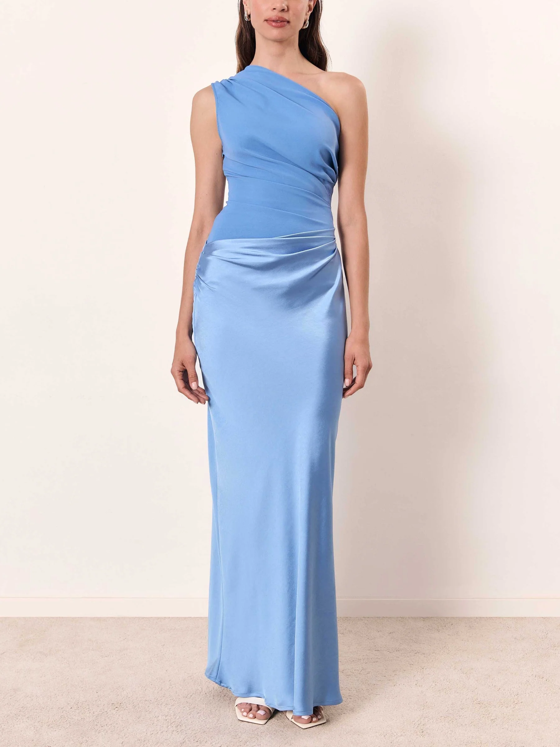 Elegantes Plissiertes Maxikleid Mit One-Shoulder-Ausschnitt – Sommer Maxikleider Für Besondere Anlässe Und Lange Kleider - Image 6