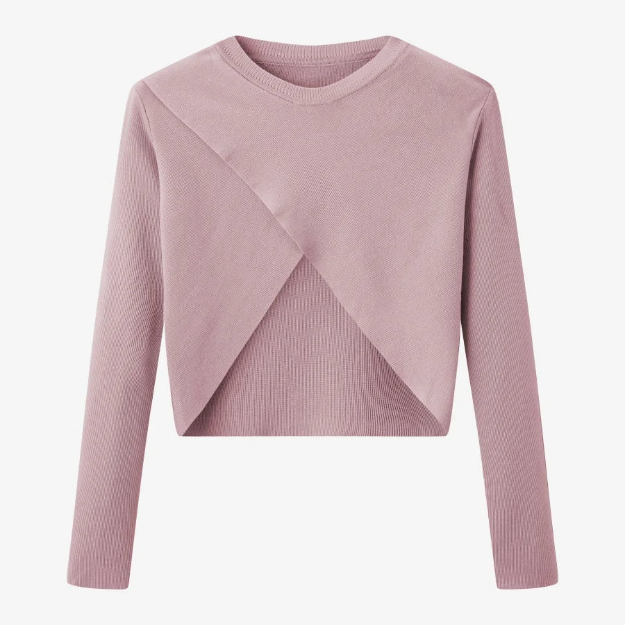 Elegantes Satinkleid - Stricktop-Kombinationsset - Image 2