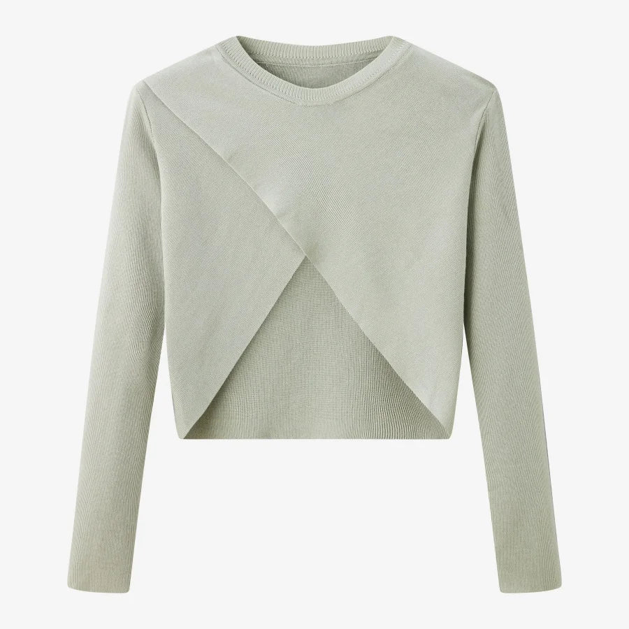 Elegantes Satinkleid - Stricktop-Kombinationsset - Image 4