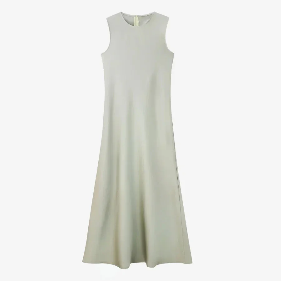 Elegantes Satinkleid - Stricktop-Kombinationsset - Image 9