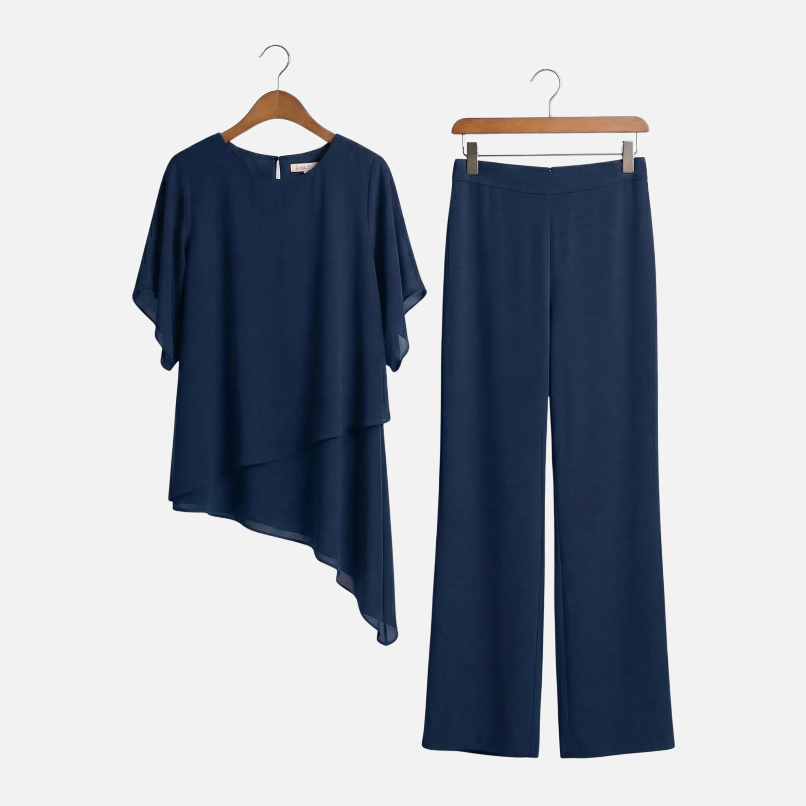 Dörte | Damen Elegantes Set Drapierte Palazzo-Hose Oberteil – Palazzo Set Elegant - Image 10