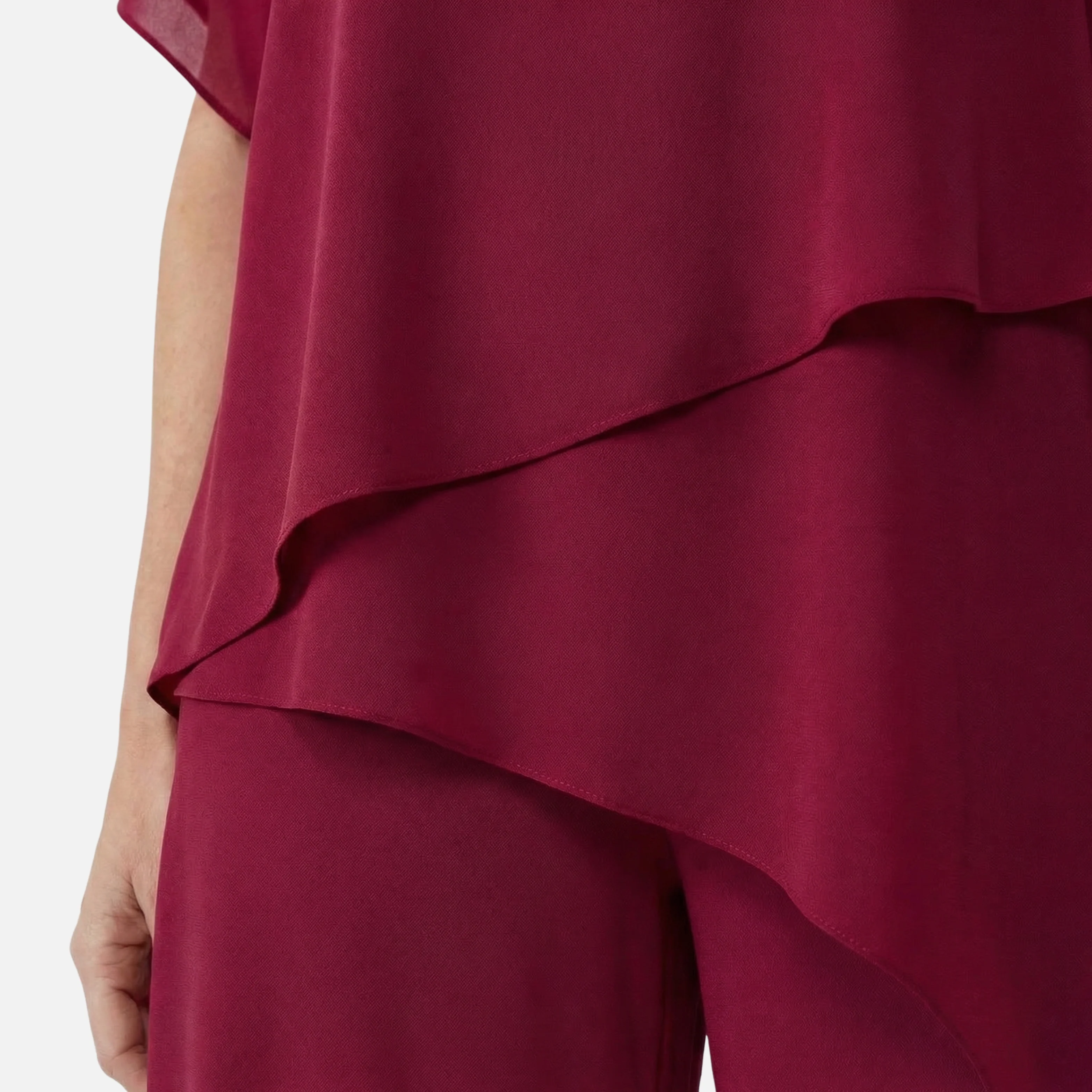 Dörte | Damen Elegantes Set Drapierte Palazzo-Hose Oberteil – Palazzo Set Elegant - Image 6