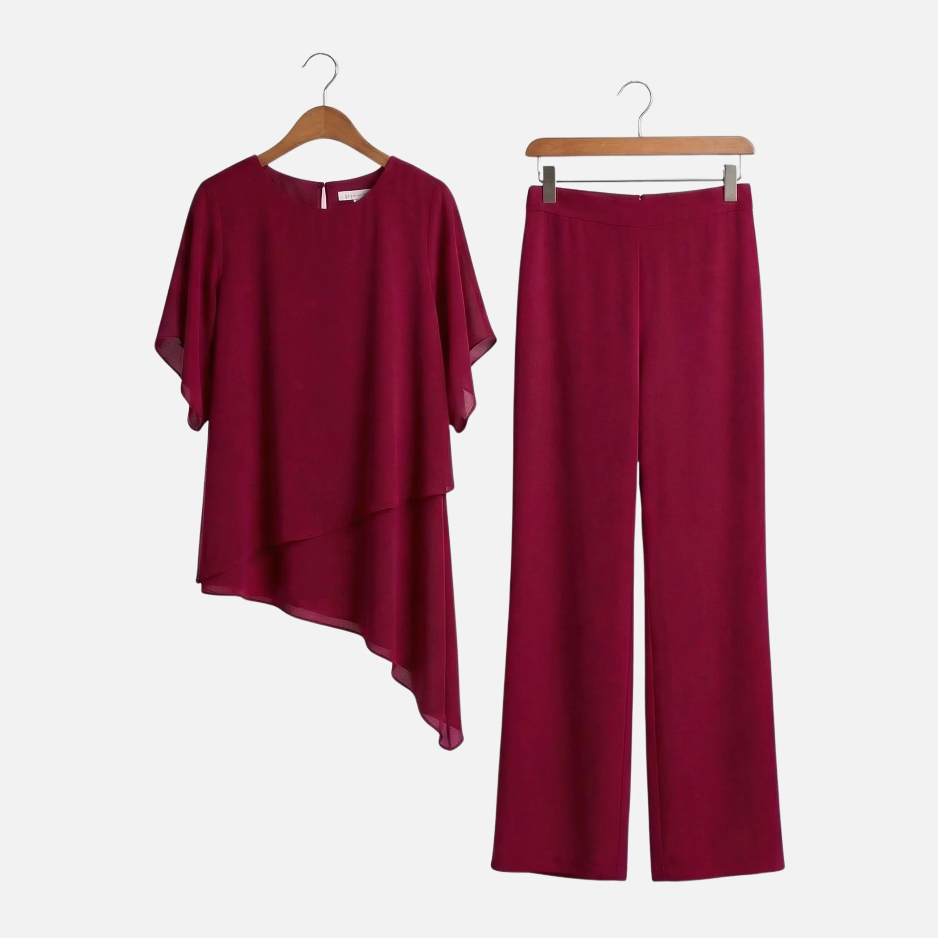 Dörte | Damen Elegantes Set Drapierte Palazzo-Hose Oberteil – Palazzo Set Elegant - Image 8