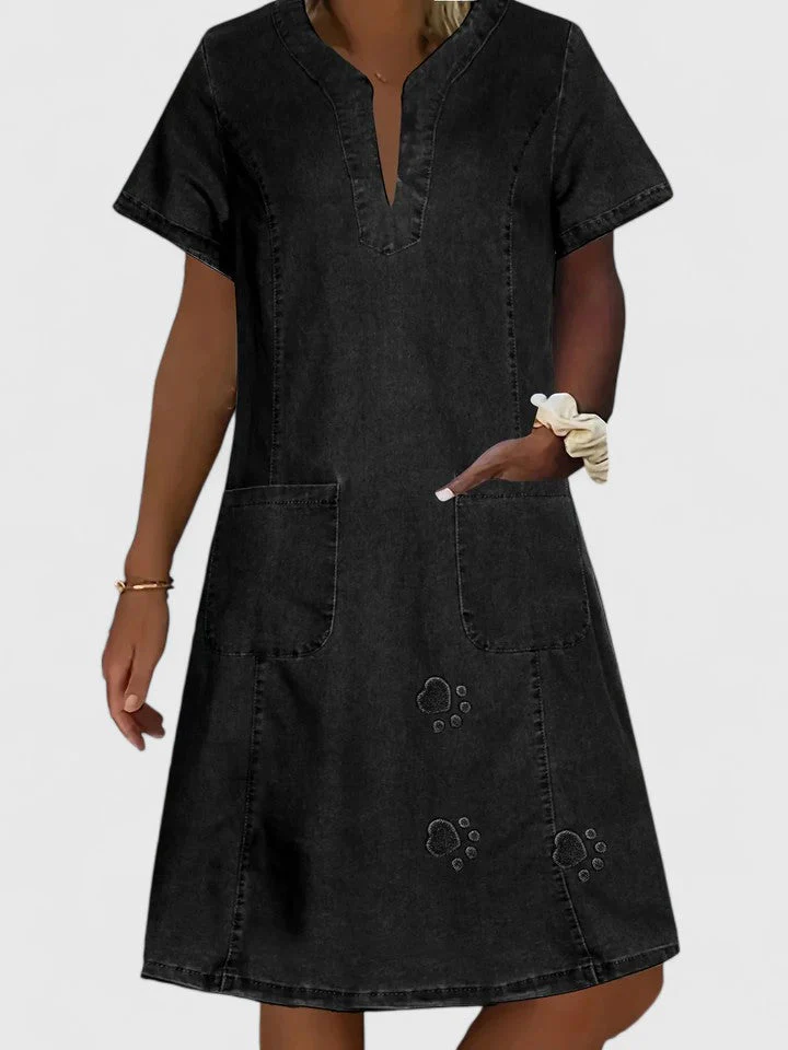Elegantes Sommerkleid für Frauen | A-Linien-Silhouette mit V-Ausschnitt - Image 3