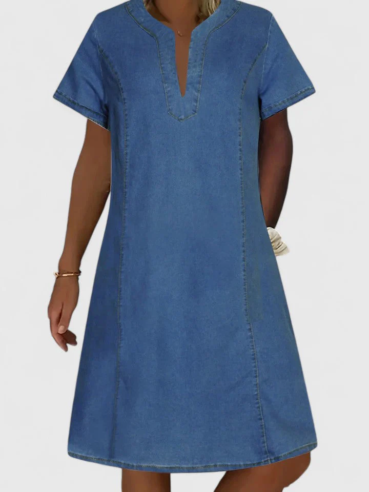 Elegantes Sommerkleid für Frauen | A-Linien-Silhouette mit V-Ausschnitt - Image 4