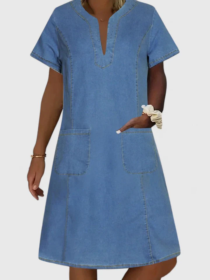 Elegantes Sommerkleid für Frauen | A-Linien-Silhouette mit V-Ausschnitt - Image 5