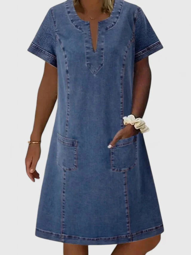 Elegantes Sommerkleid für Frauen | A-Linien-Silhouette mit V-Ausschnitt - Image 6
