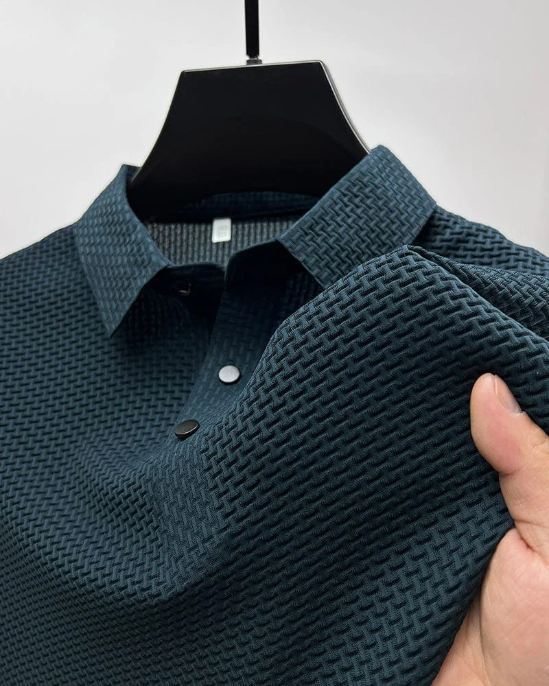 Elegantes strukturiertes Poloshirt für Herren | Kurzarm - Image 6