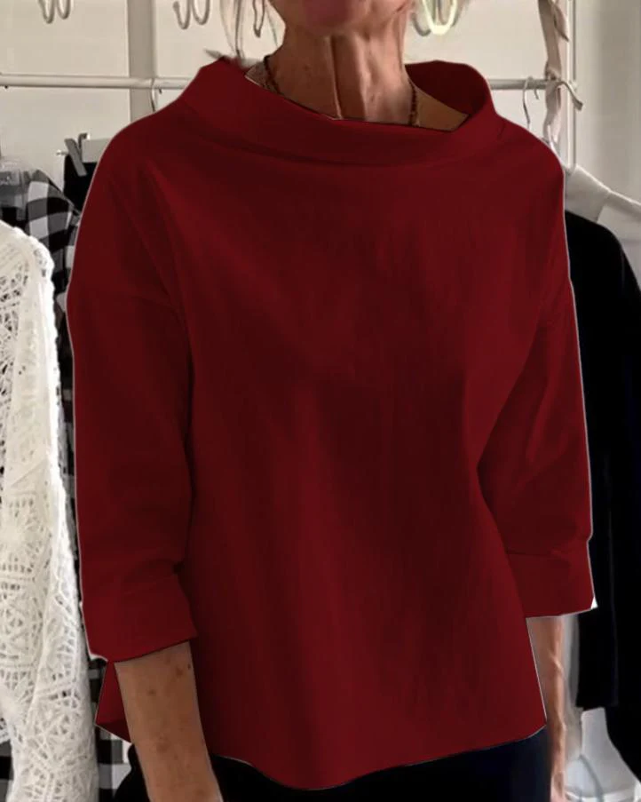 Elegantes Top mit hohem Kragen für Damen - Image 8
