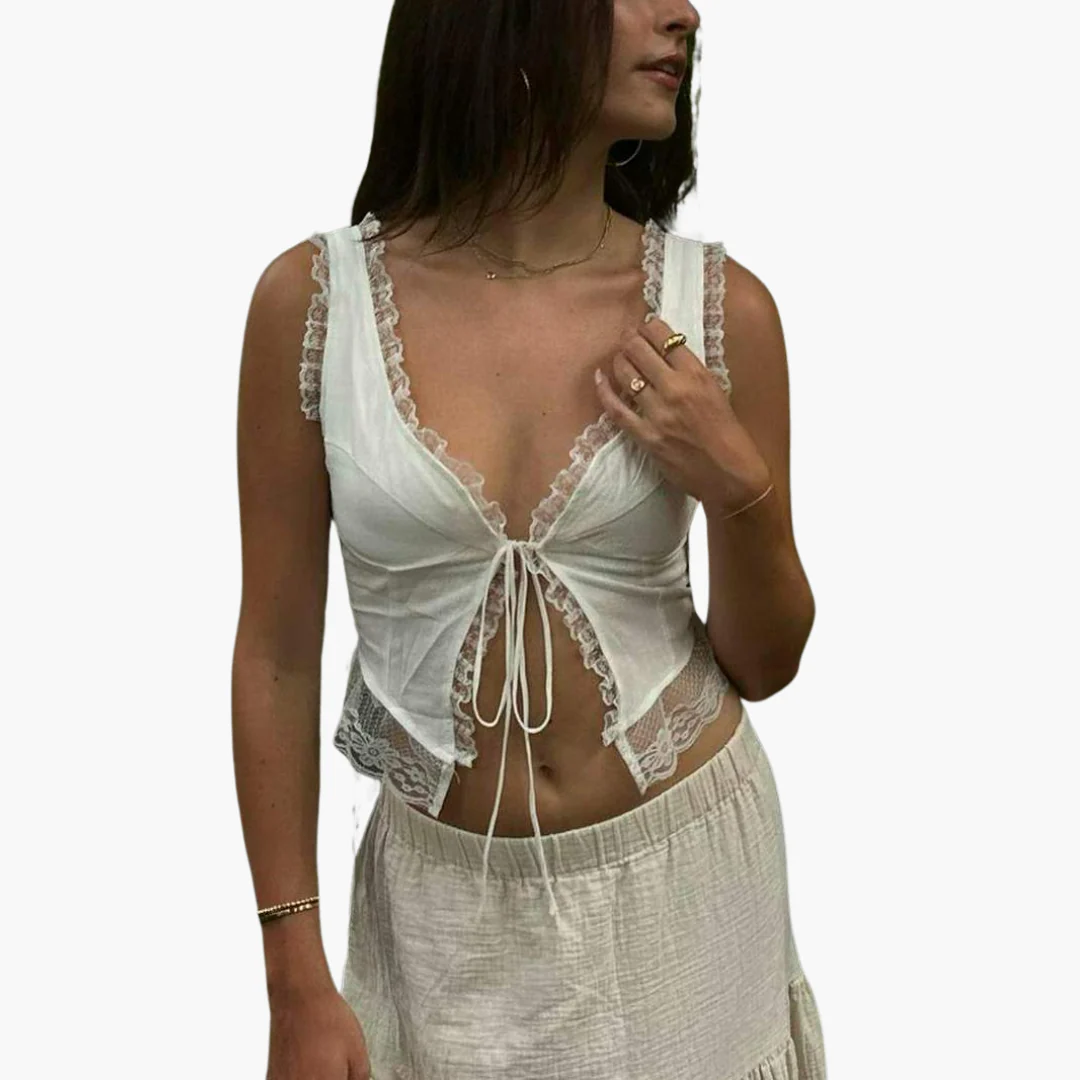 Elegantes V-Ausschnitt Top - Damen Oberteil für den Sommer - Image 5