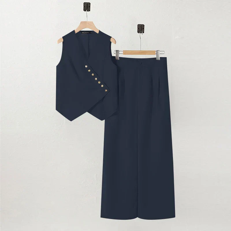 Elegantes Vintage Damen Zweiteiler Set mit weitem Bein - Image 10