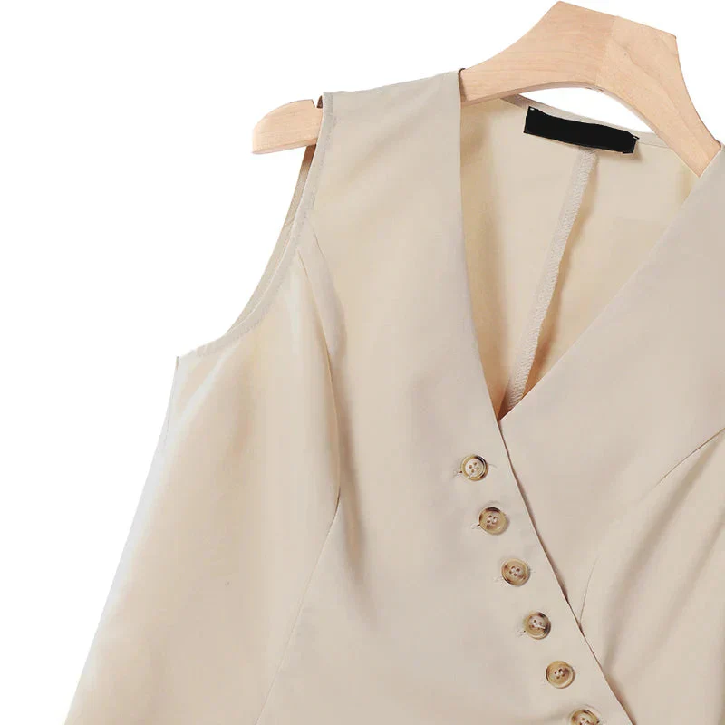 Elegantes Vintage Damen Zweiteiler Set mit weitem Bein - Image 5