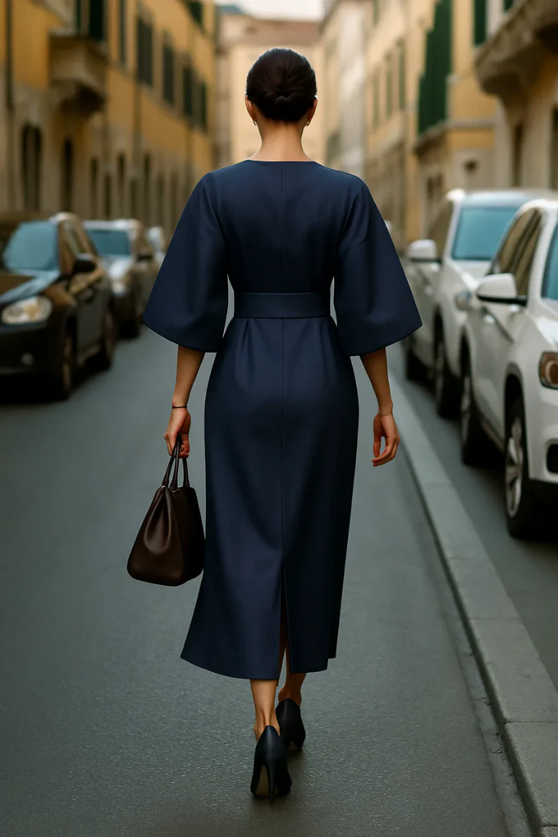 Elegantes Vintage-Kleid für Damen | Midi - Image 3