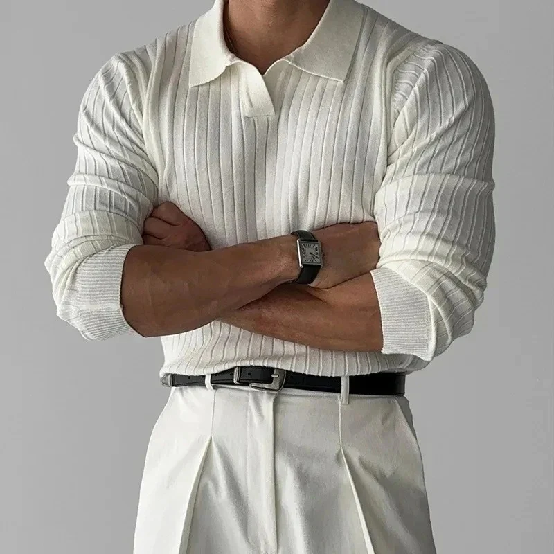 Elegantes Vintage-Polo für Männer | Langarm - Image 2