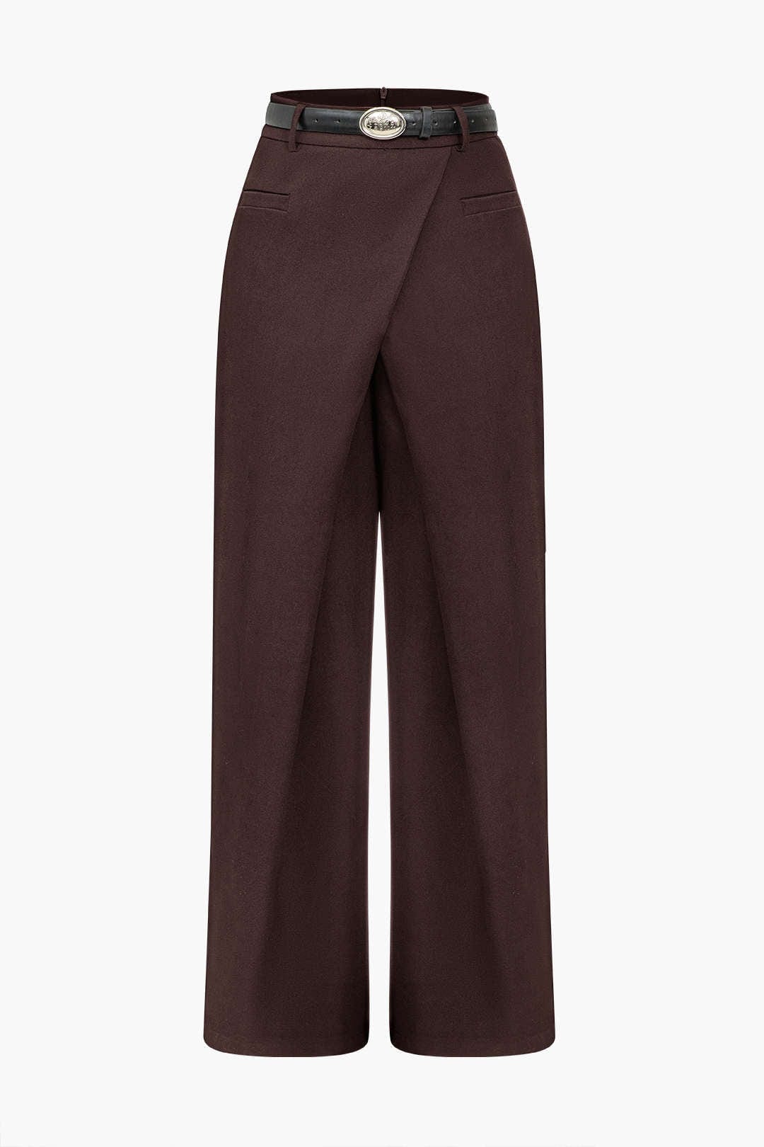 Elena | Elegante High-Waist Hose mit Wickeldetail - Image 4