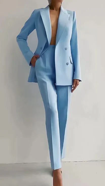 Elena – Eleganter Zweiteiliger Anzug Mit Blazer Und Schmaler Hose - Image 6